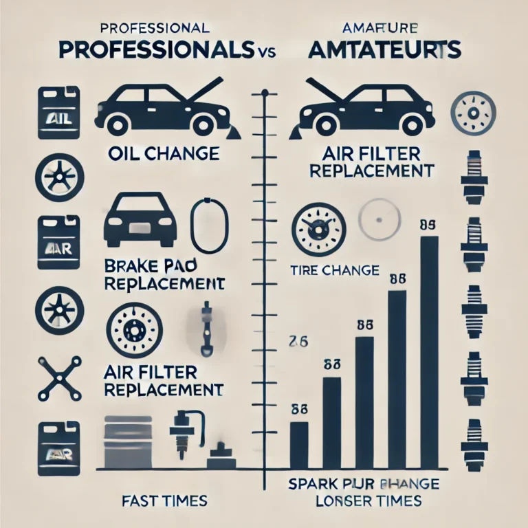 Erilaisten Tee-Se-Itse Autohuoltojen Kesto: Ammattilaiset vs. Amatöörit