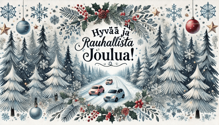 Joulun menoliikenne – muista tarkkaavaisuus tien päällä! 🎄🚗🎅